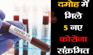 दमोह में मिलें पाँच नए कोरोना संक्रमित, कुल 7 रिपोर्ट पाॅजिटिव