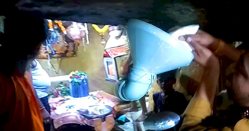 वामदेवेश्वर मंदिर में उमड़ी शिव भक्तों की भीड, पाइप से जलाभिषेक 