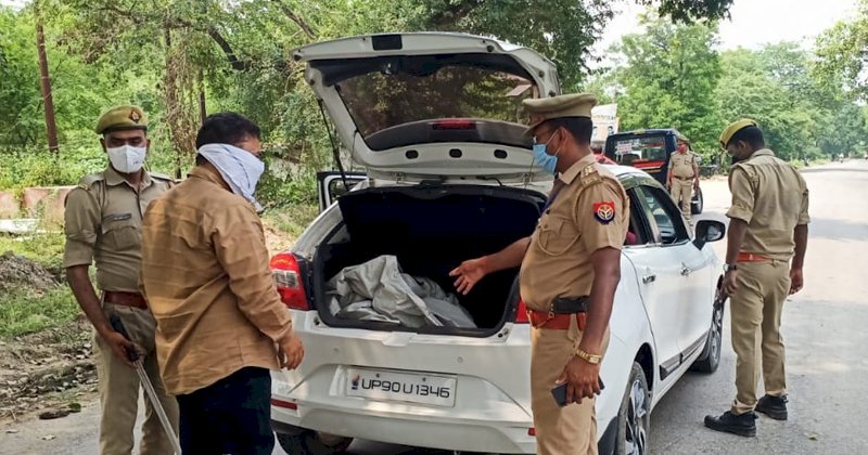 पुलिस कप्तान के नेतृत्व में चला वाहन चेकिंग अभियान