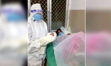 महोबा में पहली कोरोना ग्रसित महिला का सुरक्षित प्रसव हुआ,स्वस्थ नवजात जन्म
