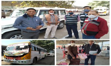 कोविड की टेस्टिंग के बाद 18 पोलिंग पार्टियां रवाना