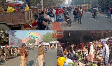 झांसी : फल व सब्जी मण्डी में नहीं दिखा भारत बंद का असर, अनाज मंडी में साप्ताहिक अवकाश