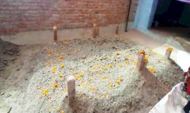 आस्था में जिंदा महिला ने ली समाधि, मचा हड़कंप