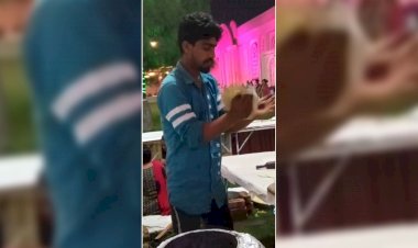 शादी में थूक लगाकर बना रहा था नान रोटी, ये वीडियो हुआ वायरल