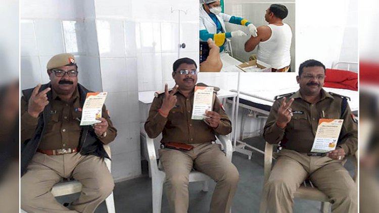हमीरपुर में 834 पुलिस व होमगार्ड्स को लगा कोरोना टीका