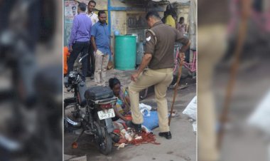 रूद्राक्ष की माला और पूजन सामग्री जूतों से रौंदना सिपाही को महंगा पड़ा