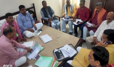 भाजपा ने जिला पंचायत वार्डों के प्रत्याशियों के तीन नामों का पैनल भेजा