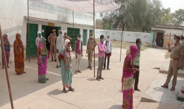 कड़ी सुरक्षा व्यवस्था में चल रहा है मतदान, दो ग्राम पंचायतों में बाधित हुई वोटिंग