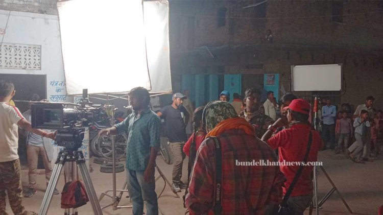 sabka baap anguthachhap bhojpuri film shoot in banda, bhojpuri cinema