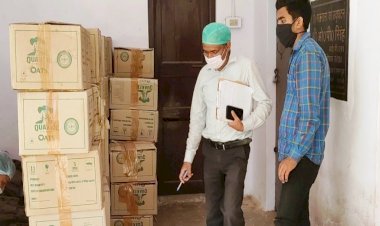 बांदा में सैनिटाइजर व ऑक्सीमीटर का जखीरा बरामद, सत्तापक्ष बचाने में जुटा