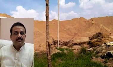 जिला पंचायत पद के प्रत्याशी की मौरंग खदान सीज, करोड़ों मूल्य की डम्प मौरंग भी सीज