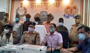 झाँसी-अवैध अंग्रेजी शराब का मिला जखीरा, लखनऊ एस.टी.एफ. ने किया भंडाफोड़
