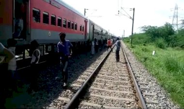 कानपुर : अजमेर सियालदह एक्सप्रेस से टकराई मोटर साइकिल, युवक भागा लेकिन..