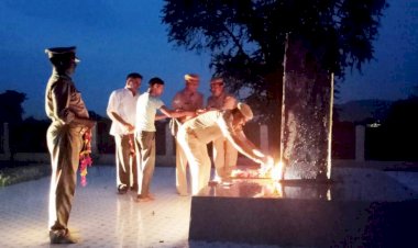 चौदह साल पहले डकैत ठोकिया सेे मुठभेड़ में शहीद हुए एसटीएफ के जवानों को श्रद्धांजलि