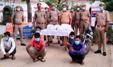 बाँदा : एसओजी व पुलिस के संयुक्त अभियान में 14 किलो गांजा सहित पांच गिरफ्तार