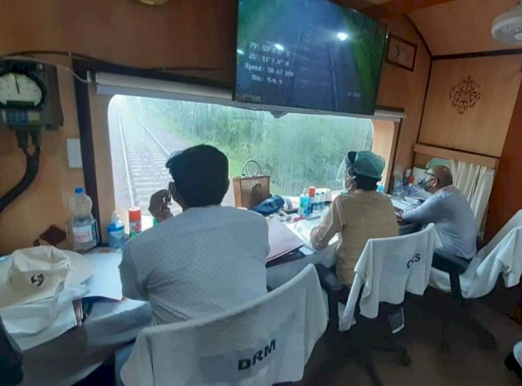 drm jhansi, mahoba khajurho rail electification work