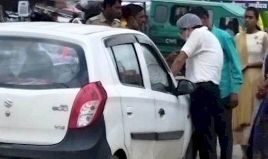 ज्यादा सम्पर्क में आने वाले लोगों का चौराहों पर हो रहा कोरोना का रैपिड टेस्ट