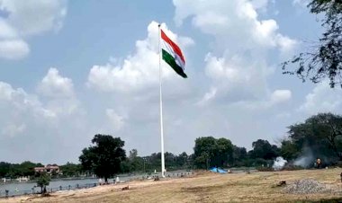 आजादी की 75 वीं वर्षगांठ पर बांदा में 105 व 151 फिट ऊंचे तिरंगे झण्डे लहराएंगे