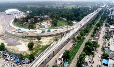 कानपुर मेट्रो के पहले चरण में तैयार हुआ ट्रैक का आधार