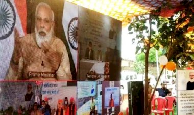 प्रधानमंत्री ने जल जीवन मिशन पर ग्राम प्रधान से वर्चुअल संवाद किया