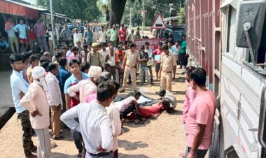 टैक्टर से उतर कर पानी पीने जा रही मजदूर महिला को ट्रैक ने कुचला, मौत