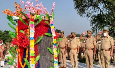 दस्यु ठोकिया द्वारा शहीद हुए एसटीफ के छह जवानों को पुलिस ने किया नमन