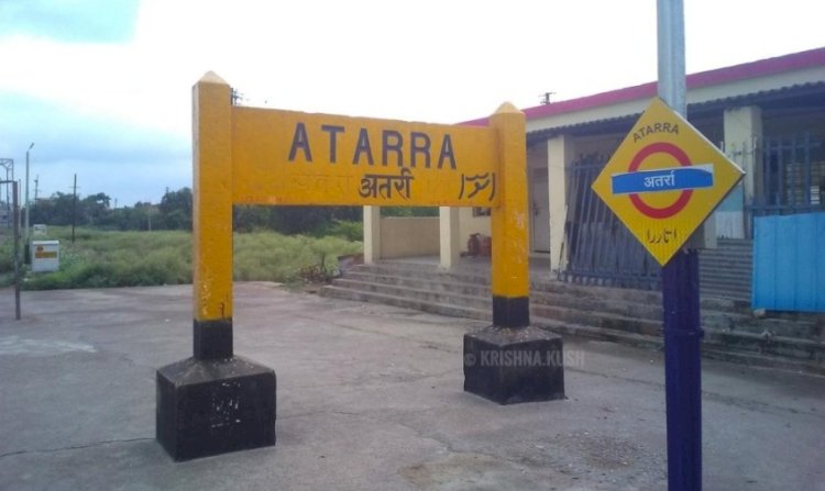 atarra railway station, near banda