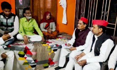 सपा का प्रतिनिधिमंडल अमन हत्याकांड के मामले में परिजनों से मिला