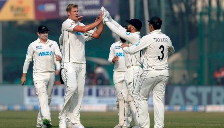 new zealand team in kanpur test