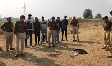 बाँदा : एसओजी और मटौन्ध पुलिस की संयुक्त कार्रवाई में दो इनामी बदमाश मुठभेड़ में घायल