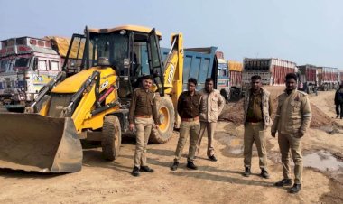 बालू के अवैध खनन पर चला प्रशासन का डंडा, 119 ट्रक सीज, दो पट्टा धारकों पर एफआईआर