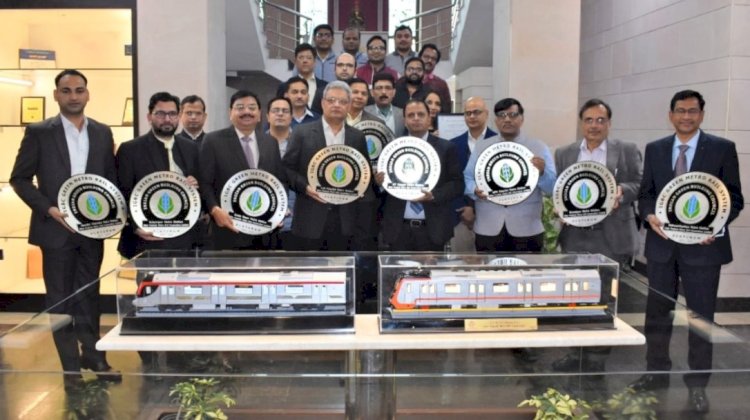 कानपुर मेट्रो के 09 स्टेशनों को इंडियन ग्रीन बिल्डिंग काउन्सिल ने दी 'प्लैटिनम रेटिंग'