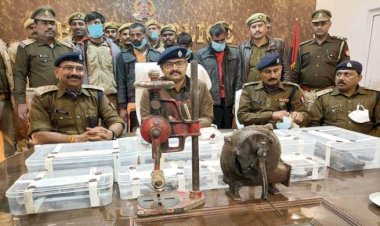 बांदा में अवैध तमंचा बनाने की फैक्ट्री का भंडाफोड़, 5 अभियुक्त गिरफ्तार