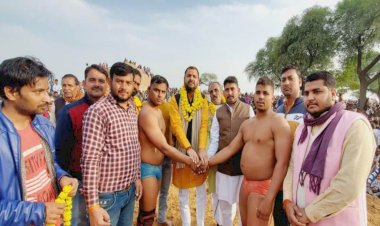 सदर विधायक प्रकाश द्विवेदी बोले - दंगल प्रतियोगिता के आयोजन से क्षेत्रीय पहलवानों को मिलेगी प्रेरणा 