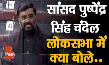 सुनिए हमीरपुर महोबा सांसद पुष्पेंद्र सिंह चंदेल ने लोकसभा में क्या कहा ?