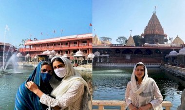 सारा अली खान ने उज्जैन में माँ अमृता सिंह संग किए महाकाल के दर्शन