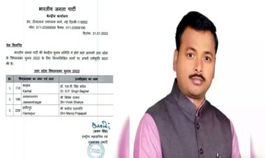 हमीरपुर सदर सीट से बीजेपी ने दलबदलू नेता पर लगाया दांव, पूर्व मंत्री के बेटे को बनाया प्रत्याशी