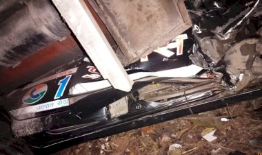 बेकाबू टैंकर पीआरवी वाहन पर पलटा, दो महिला पुलिसकर्मी समेत तीन की मौत