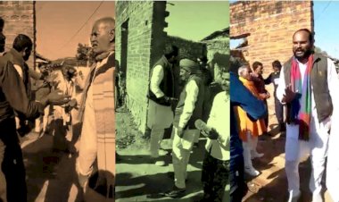 भाजपा नेता आलोक पांडेय को ग्रामीणों ने धक्का मारकर गाँव से खदेड़ा