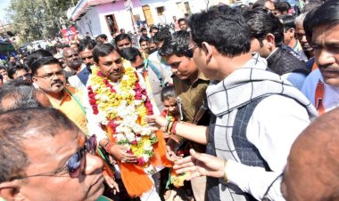 भाजपा प्रत्याशी राजीव सिंह पारीछा ने सभी से मांगा आर्शीवाद और सहयोग