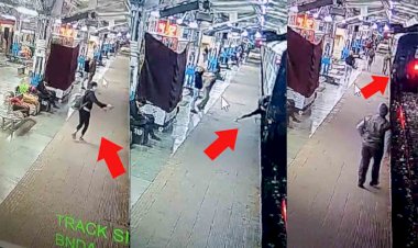 बाँदा : चलती चित्रकूट एक्सप्रेस ट्रेन में महिला ने चढ़ने की कोशिश की, फिर...