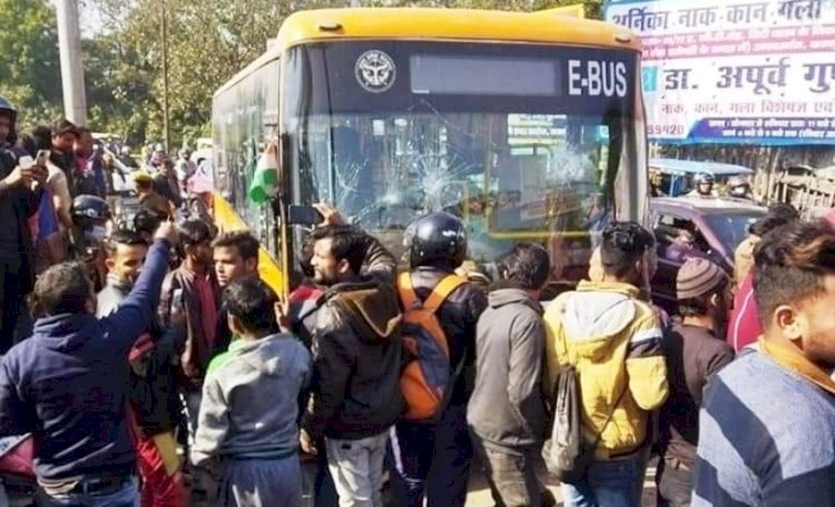 कानपुर में 12 दिन में इलेक्ट्रिक बस हादसे की दूसरी घटना, छह लोग घायल