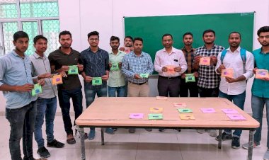 उद्यान महाविद्यालय के छात्रो ने बनाया हर्बल गुलाल