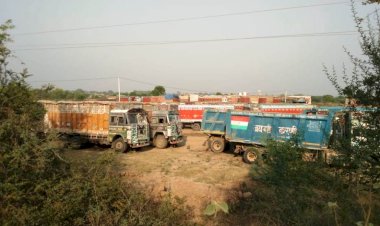 पुलिस प्रशासन और खनिज की संयुक्त टीम ने ओवरलोड ट्रकों के खिलाफ चलाया अभियान, 171 ट्रक हुए सीज