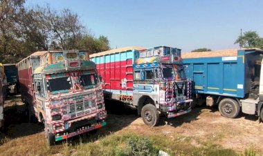 अवैध खनन व ओवरलोडिंग के खिलाफ टास्क फोर्स ने चलाया अभियान, 13 ट्रक पकड़े गए