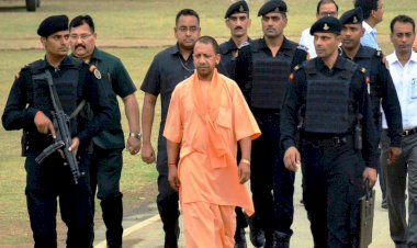 सीएम योगी की सुरक्षा में बड़ी चूक, आठ पुलिसकर्मी निलंबित