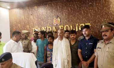 बांदा : 35 लाख कीमत के 286 किलोग्राम अवैध गांजे के साथ नौ अभियुक्त गिरफ्तार