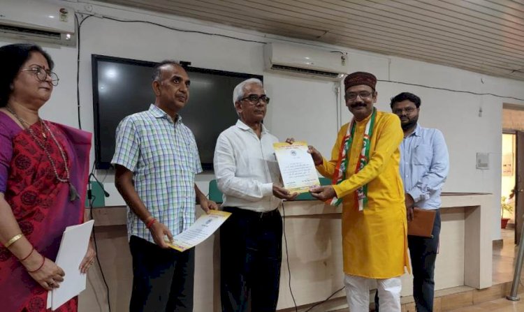 इन्द्र वीर सिंह को मिला लखनऊ में राज्य स्तरीय पुरस्कार