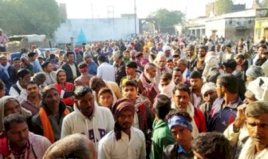 बांदाःखाद न मिलने से नाराज किसानों का धैर्य टूटा, लगाया सड़क पर जाम