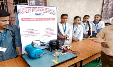 केसीएनआईटी आईटीआई के छात्रों ने प्रोजेक्ट मॉडल के माध्यम से बताया ग्रीन एनर्जी का महत्व, राज्य मंत्री ने सराहा